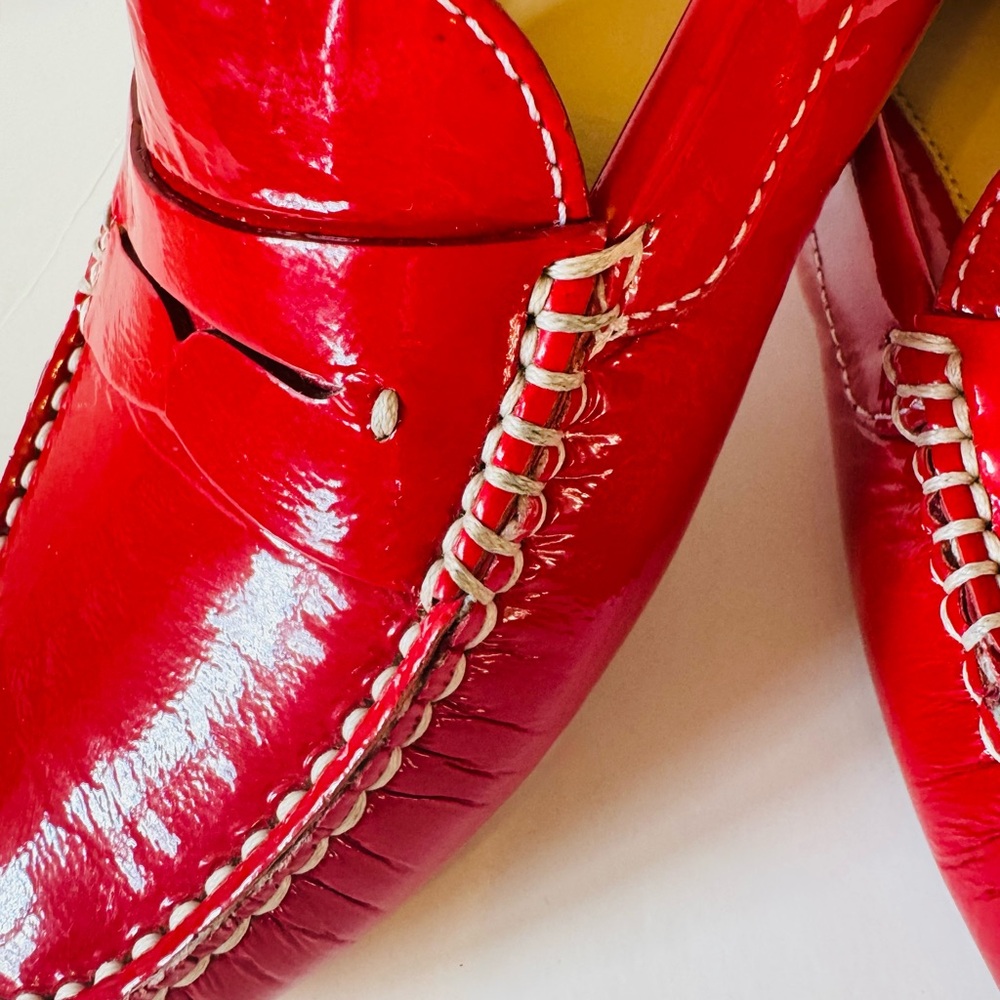 Johnston & Murphy Women’s Red Patent Leather Penny Loafers - Picture 11 of 11